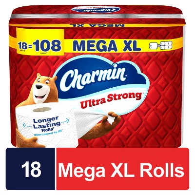 Charmin Ultra Strong Toilet Paper - 18 Mega XL Rolls