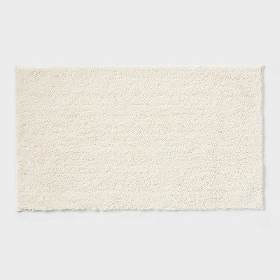 20"x34" Performance Plus Plush Non Skid Bath Rug Cream - Threshold