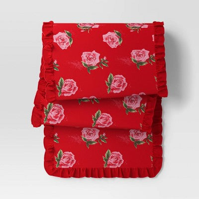 72"x14" Roses Table Runner - Threshold