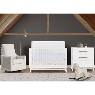 Delta Children Spencer 6-in-1 Convertible Crib - Greenguard Gold Certified - Bianca White (LOCAL PICKUP ONLY)
