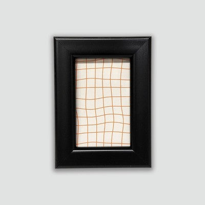 Harbortown 4pk 2"x3" Soft Linear Profile Mini Picture Frames Matte Black