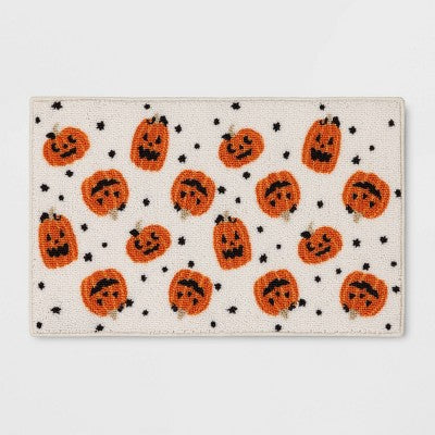 1'6"x2'5" Halloween Rectangle Tufted Kitchen Rug Pumpkins - Threshold