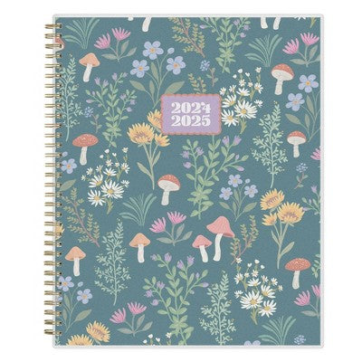 Blue Sky July 2024 - June 2025 8.5"x11" Weekly/Monthly Wirebound Planner Frosted PP Emery: Academic Agenda for Adults