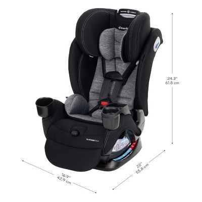 Evenflo All4Stages Slim Plus Canopy 4-in-1 Convertible Car Seat - Howell Black (LOCAL PICKUP ONLY)