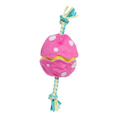 BARK Easter 2.75" Peep-a-Bird Dog Animal Rope Toy