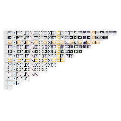 Cardinal Game Gallery Double 12 Color Dot Dominoes