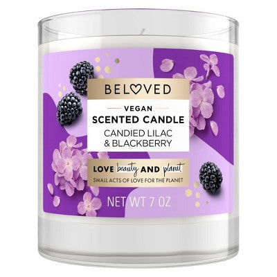 Beloved Candied Lilac & Blackberry 1-Wick Candle - 7oz
