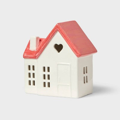 Valentine's Day Ceramic House Figurine - Spritz