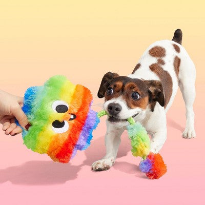 BARK 14" Snack Pack Tooty the Toot Dog Rope Plush Toy