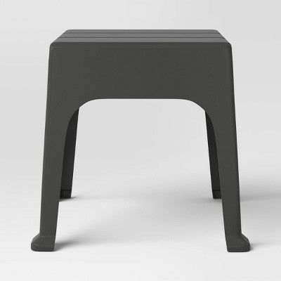 Resin Patio Accent Table Black - Room Essentials