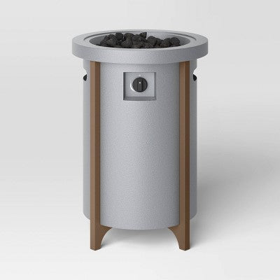 20lb Column Propane Fire Pit Gray - Threshold (LOCAL PICKUP ONLY)