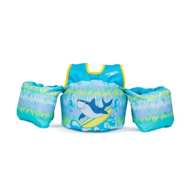 Speedo Splash Jammer - Blue/Yellow Shark: Polyethylene Life Vest, Child 33-55 lbs