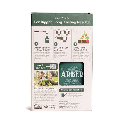 Arber Organic Fruit and Veggie 3-in-1 Boost and Ready to Spray Care Fertilizer 8oz