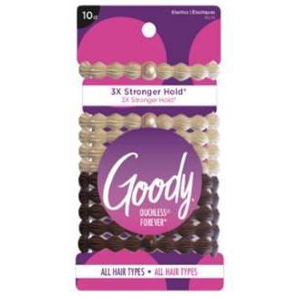 Goody Forever Hair Elastics - 10pk - Blonde/Brown