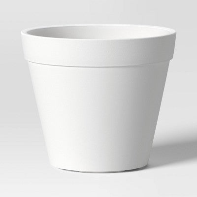 Classic Composite Indoor Outdoor Planter Pot 13.875"x13.875" Cream - Threshold