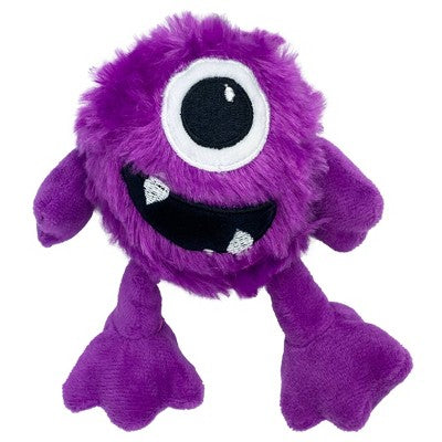 Multipet Minipet Plush Monster Dog Toy - Purple
