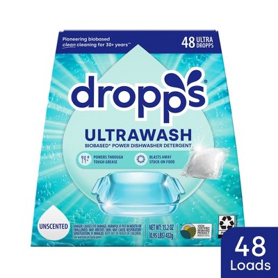 Dropps Dish UltraWash Biobased Detergent Pods - Unscented - 48ct