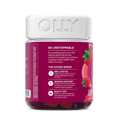 OLLY Women's Multivitamin Gummies - Berry - 130ct