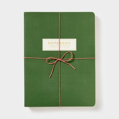 3pk Ruled Journals Solid - Threshold: Multicolor Soft Cover, 6x8 Inches, College Ruled, 120 Pages, Sewn Binding