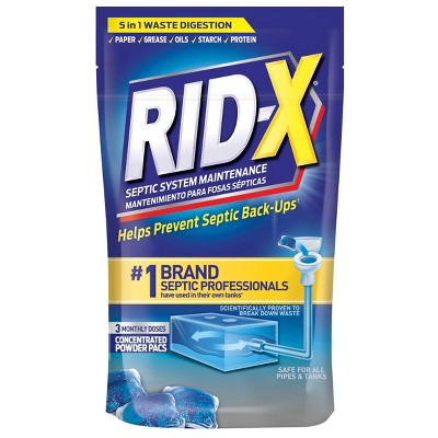 Rid-X Septi Pacs Septic System Maintenance - 3.2oz