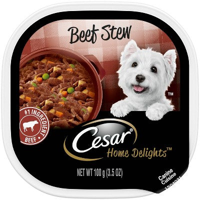 Cesar Home Delights Adult Wet Dog Food Beef Stew - 3.5oz