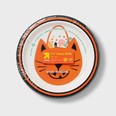 Halloween Disposable Plates - Cat - 7" - 60ct - up&up