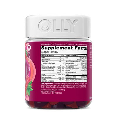 OLLY Women's Multivitamin Gummies - Berry - 130ct