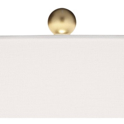 360 Lighting Gilson 24 3/4" High Modern Glam Luxe Table Lamps Set of 2 Gold Textured Gray Finish Ceramic White Shade Living Room Bedroom Bedside (LOCAL PICKUP ONLY)