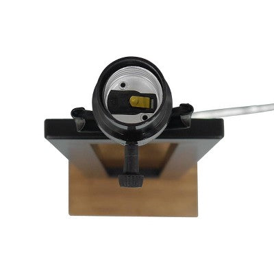 Weston Window Large Lamp Base Black - Threshold: ETL Listed, No Assembly, Fits Large Lampshades
