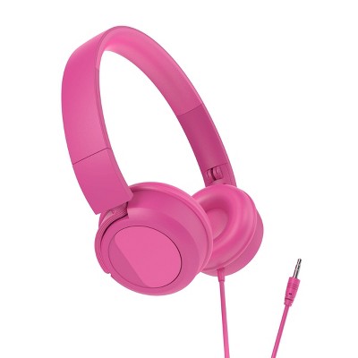 Gems Wired Headphones - Pink: Foam Ear Cushions, Foldable, 3.5mm Jack Connection