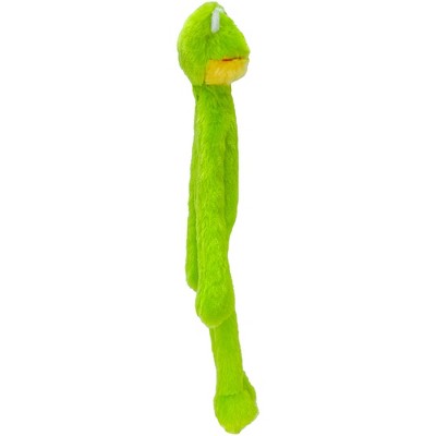Multipet Minipet Swingin Slevin Frog Plush Dog Toy