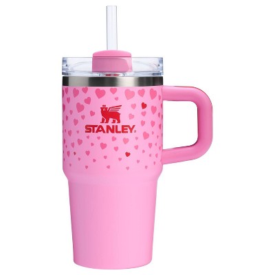 Stanley 20 oz Stainless Steel H2.0 Flowstate Quencher Tumbler with handle Sweet Hearts