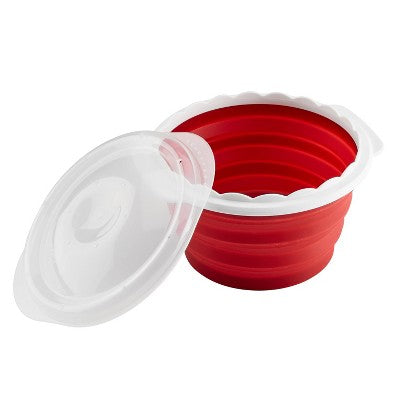 Cuisinart 10c Microwave Pop and Serve Popcorn Maker: Silicone Popcorn Popper with Clear Cover, 2.75 Kernel Capacity