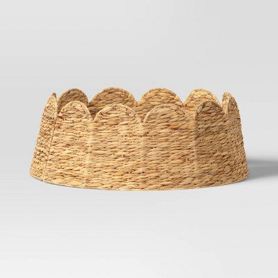 Christmas Water Hyacinth Scalloped Tree Collar - Wondershop (LOCAL PICKUP ONLY)