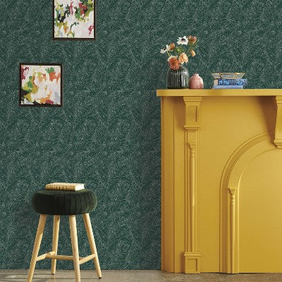 Jungle Animals Peel & Stick Wallpaper Green - Opalhouse