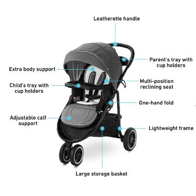 Graco Modes 3 Lite Platinum Travel System - Gray (LOCAL PICKUP ONLY)