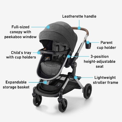 Graco Modes Nest Travel System - Gray/Black (LOCAL PICKUP ONLY)