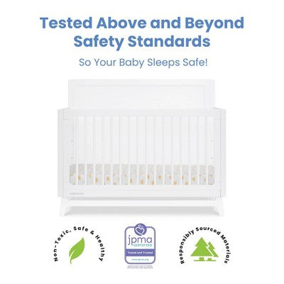 Delta Children Spencer 6-in-1 Convertible Crib - Greenguard Gold Certified - Bianca White (LOCAL PICKUP ONLY)