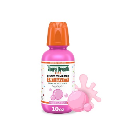 TheraBreath Kids Bubble Gum Mouthwash - 10oz