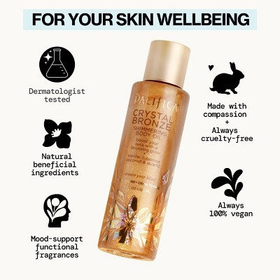 Pacifica Shimmering Body Oil - Crystal Bronze - 4 fl oz