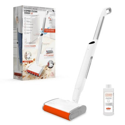 Sharper Image Combo Clean Sweep 02, Cordless Power Broom & Mop White (LOCAL PICKUP ONLY)