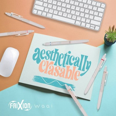 Pilot 5pk FriXion Waai Clicker Erasable Gel Pens Extra Fine Point 0.5mm Assorted Inks