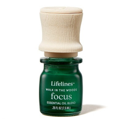 Essential Oil Blend - Walk in the Woods: Focus - Lifelines: Aromatherapy with Cypress Scent, 0.25 Net Wt, for Diffusers