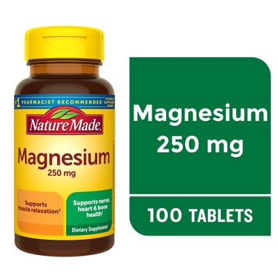 Nature Made Magnesium Oxide 250mgHealth Tablets - 100ct EXP 09/2027