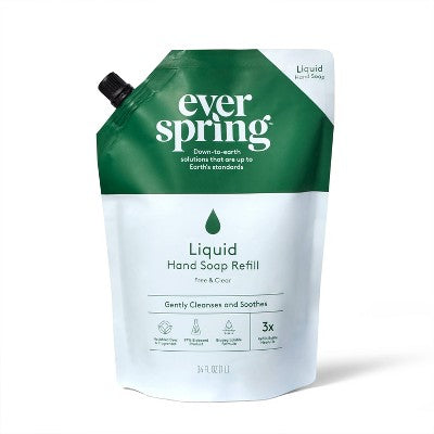 Free and Clear Liquid Hand Soap Refill - 34 fl oz - Everspring