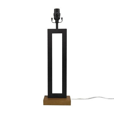 Weston Window Large Lamp Base Black - Threshold: ETL Listed, No Assembly, Fits Large Lampshades