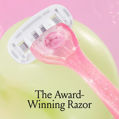 Billie Handle with Magnetic Holder Women 5 Blade Refills Reusable Razor