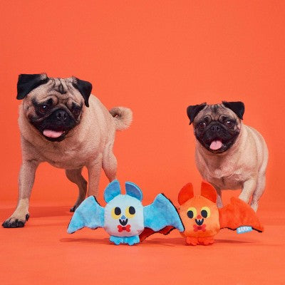 BARK Halloween Good Wingmen Bats Dog Plush Toy - 2pc