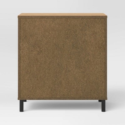 Mixed Material 3 Drawer Dresser Updated Base Natural Wood - Room Essentials (LOCAL PICKUP ONLY)