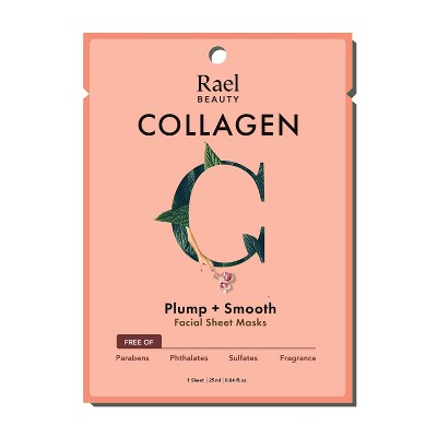 Rael Beauty Collagen Facial Sheet Mask - 1ct